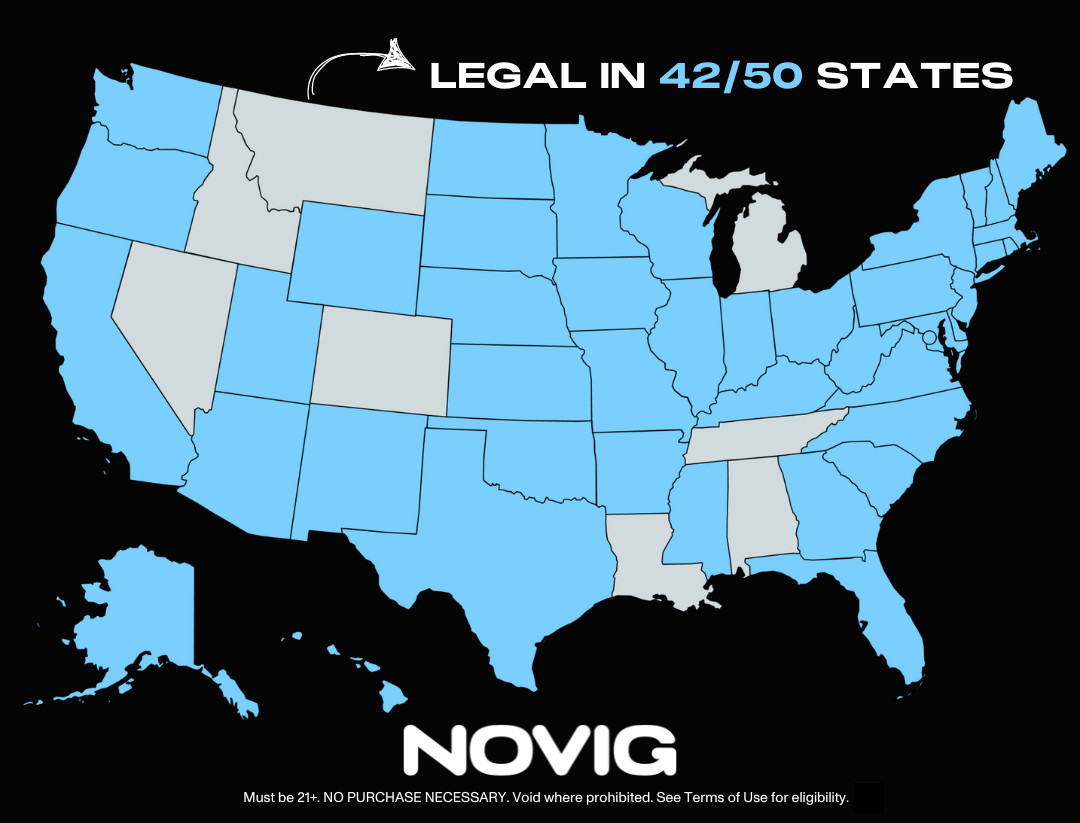 States where Novig operates