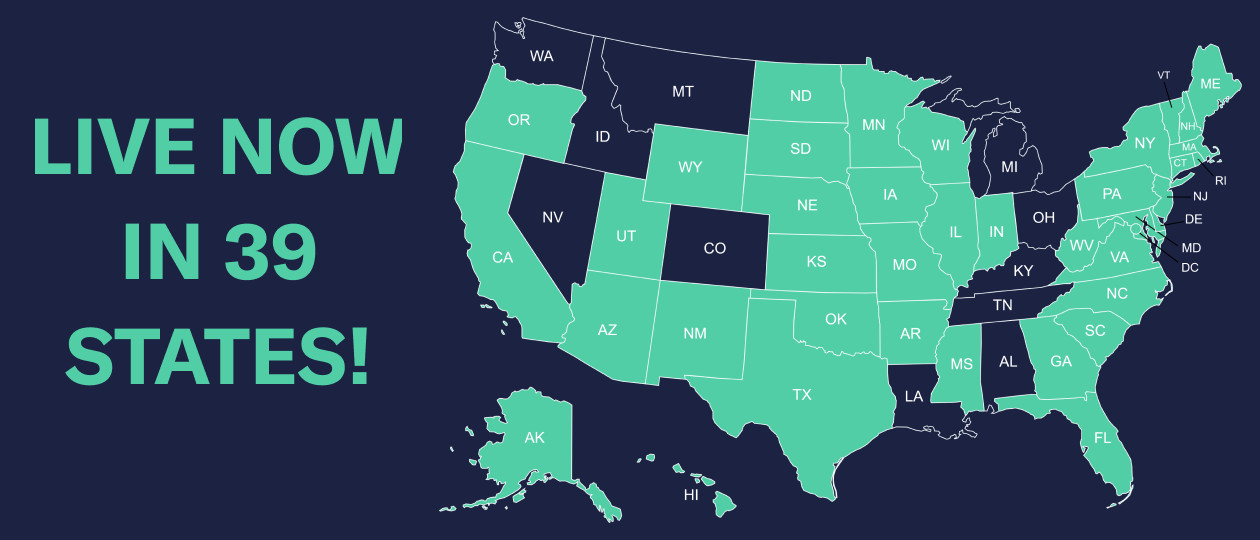 States where ProphetX operates